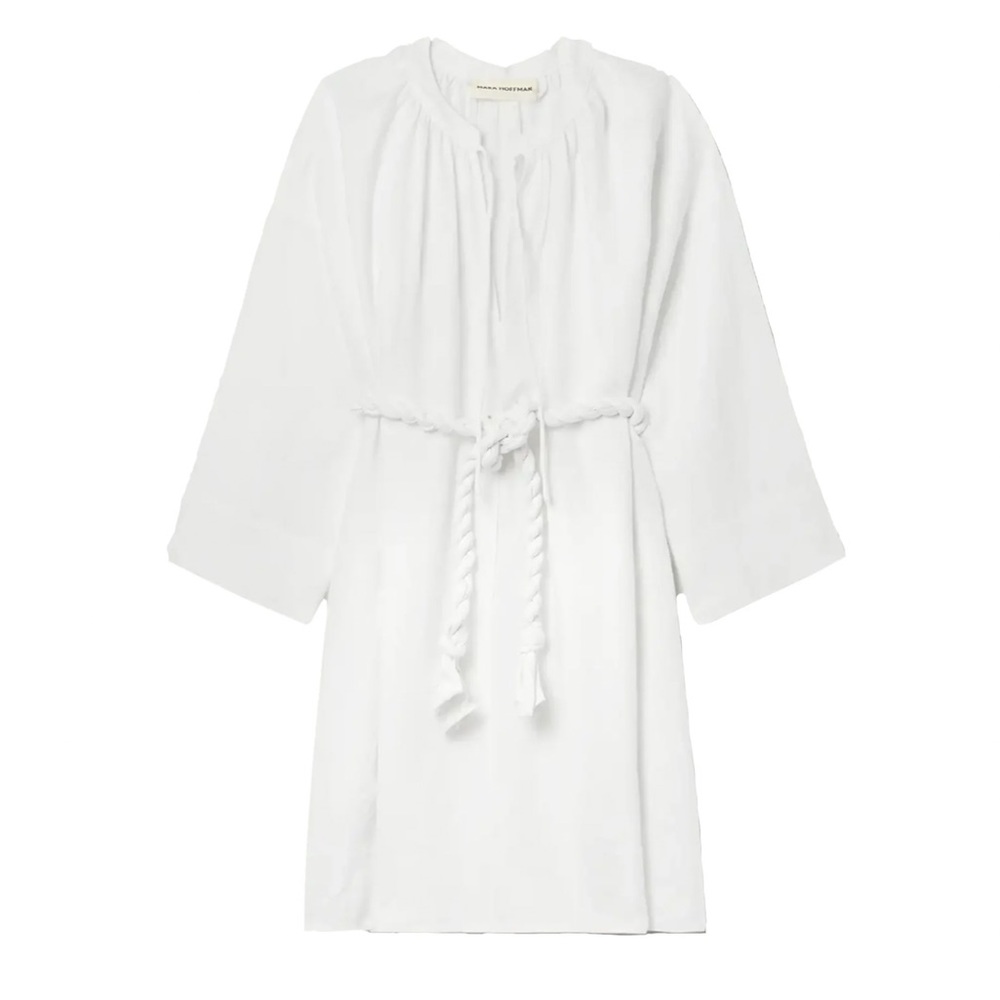 NWT Mara Hoffman Sol Belted Hemp Midi Dress